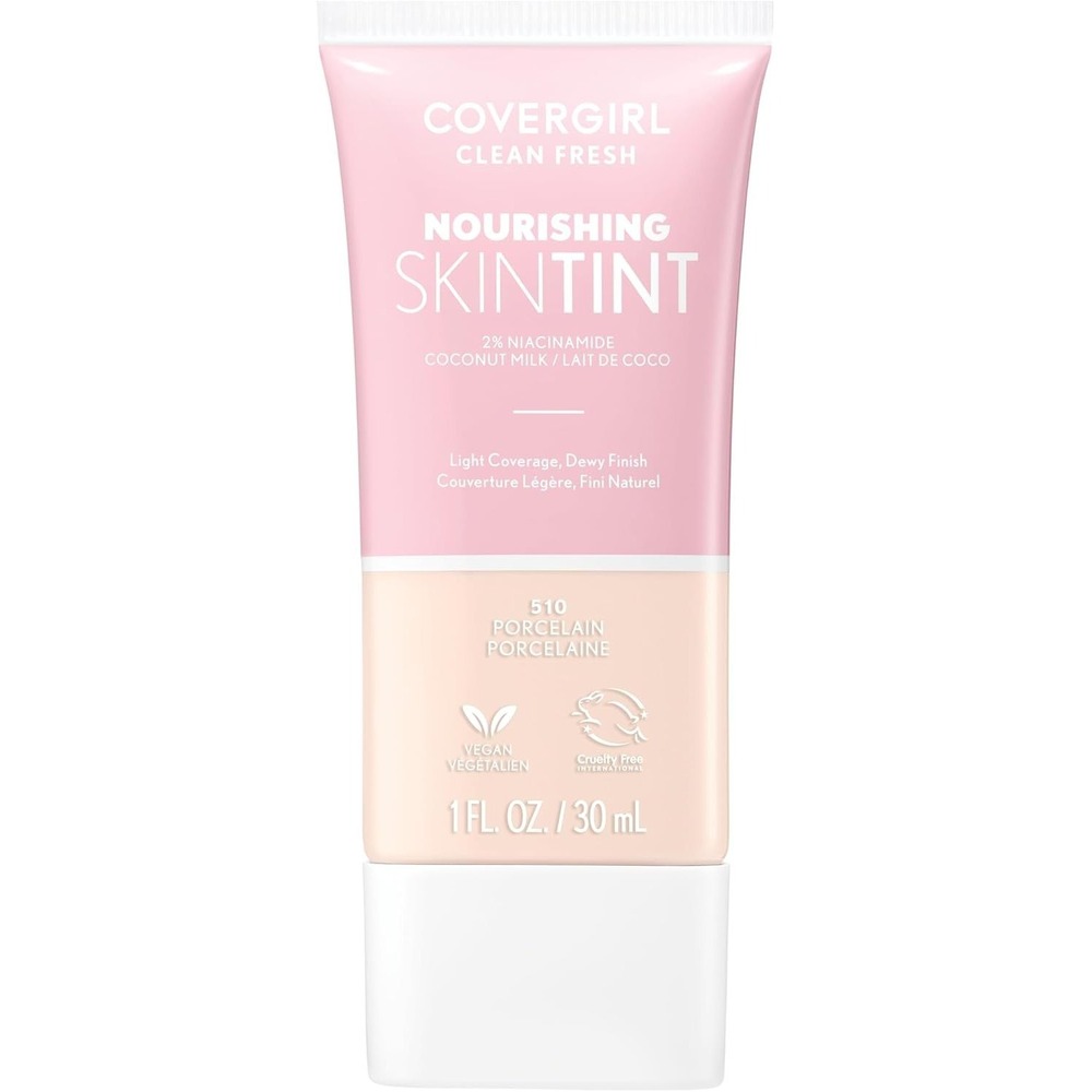 CoverGirl Clean Fresh Skin Milk Foundation 510 Porcelain Dewy Hydrating NEW